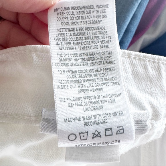 Joe's Jeans The Scout Mid Rise Tomboy Cropped White  Distressed Jeans - Picture 12 of 12